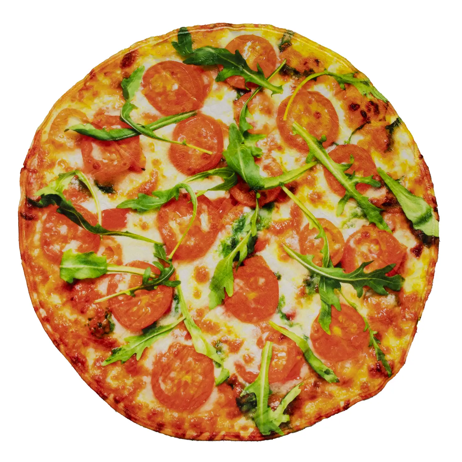Manta cálida de franela, 120cm diseño Pizza Vegetariana