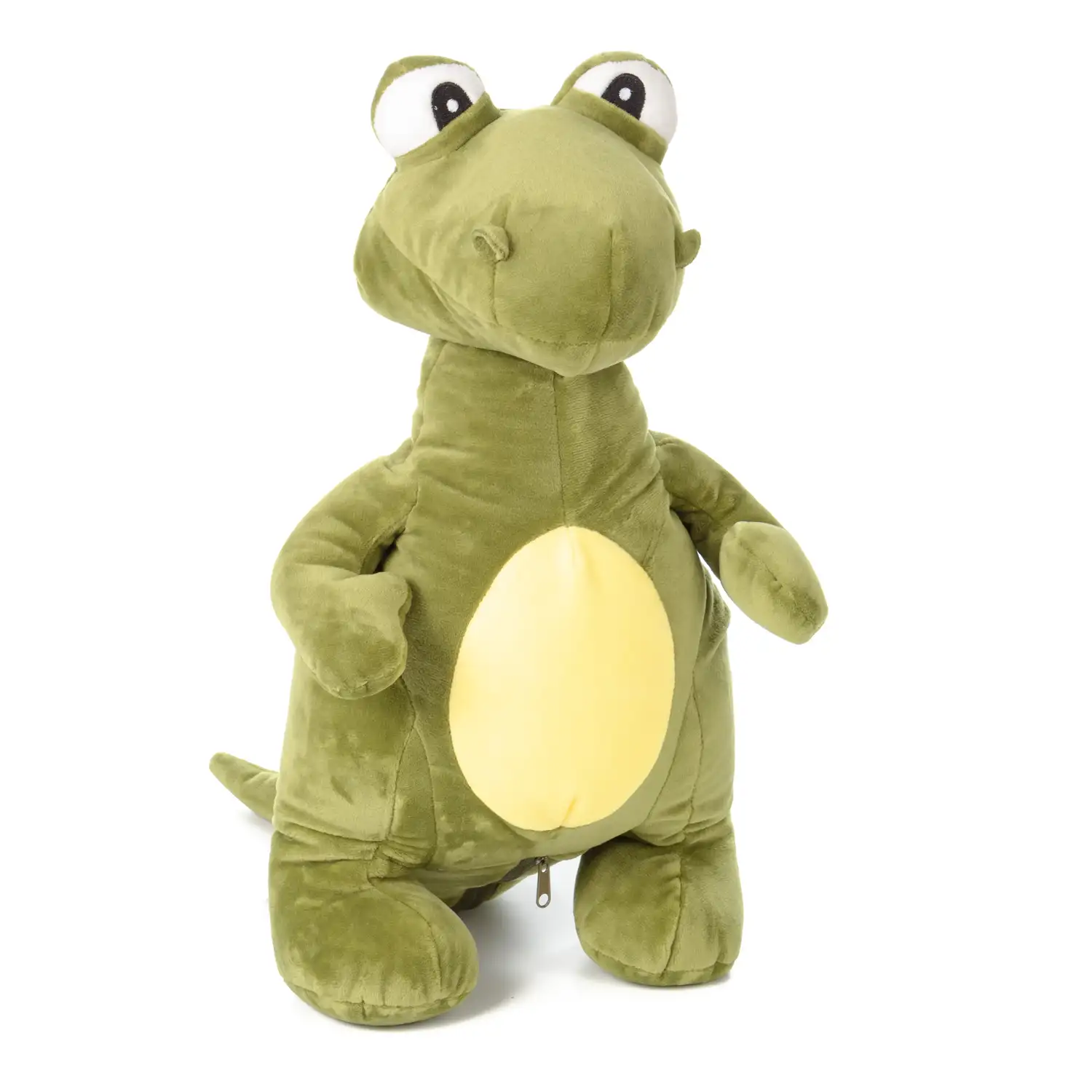 Dinosaurio de peluche convertible en almohada de viaje cojín cervical, 2 en 1.