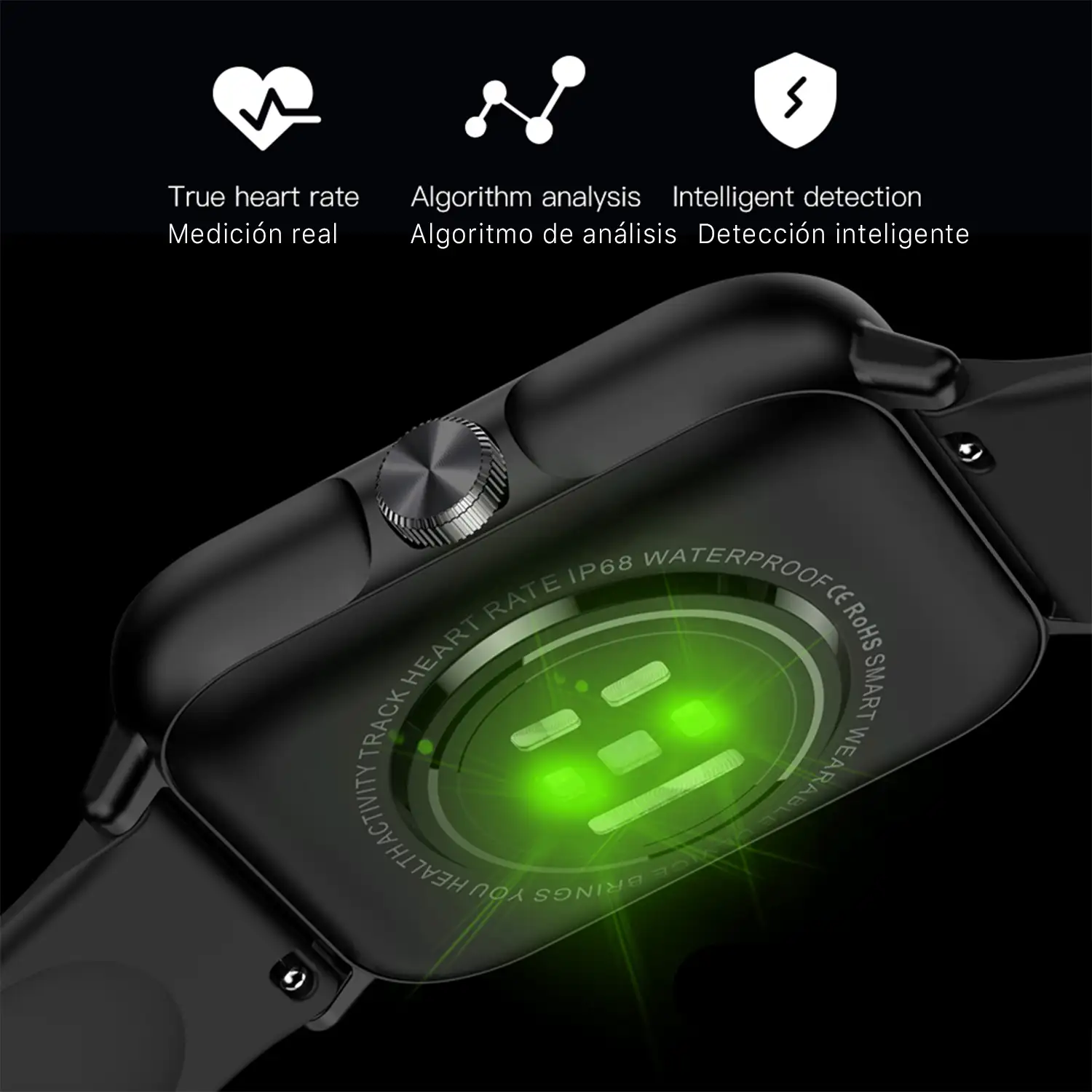 Smartwatch A01 con pantalla de 1,9 pulgadas. Bateria 300mAh.