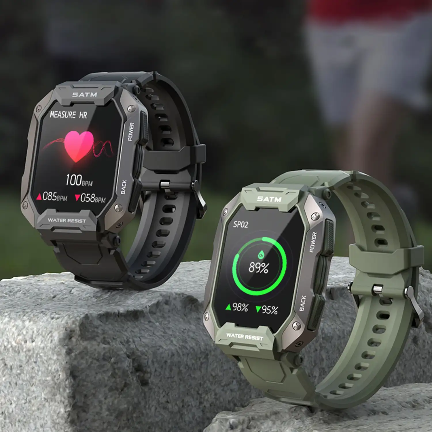 Smartwatch C20 sumergible, pantalla de 1,7 pulgadas y 24 modos deportivos. Monitor cardiaco y de O2.