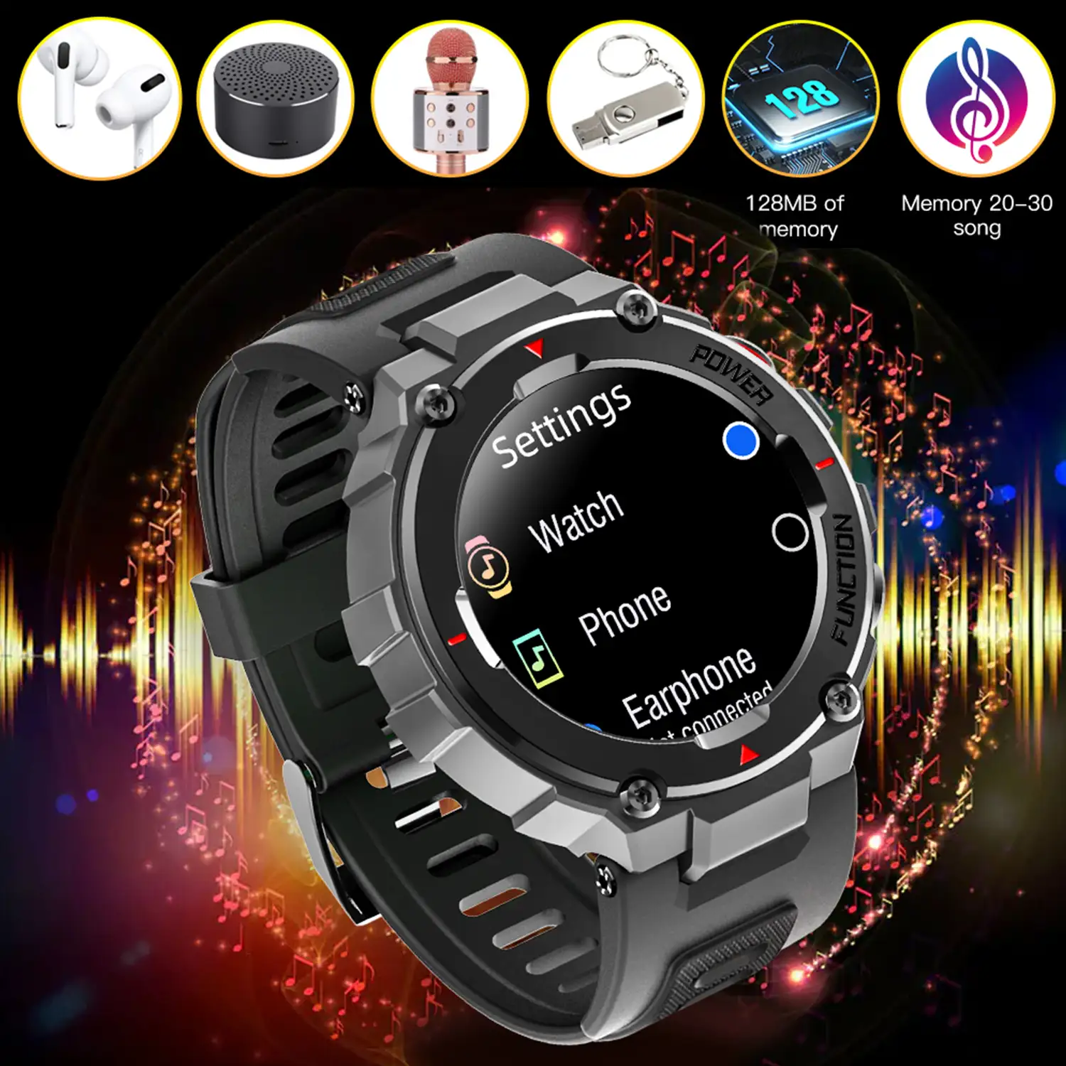 Smartwatch con memoria interna clearance