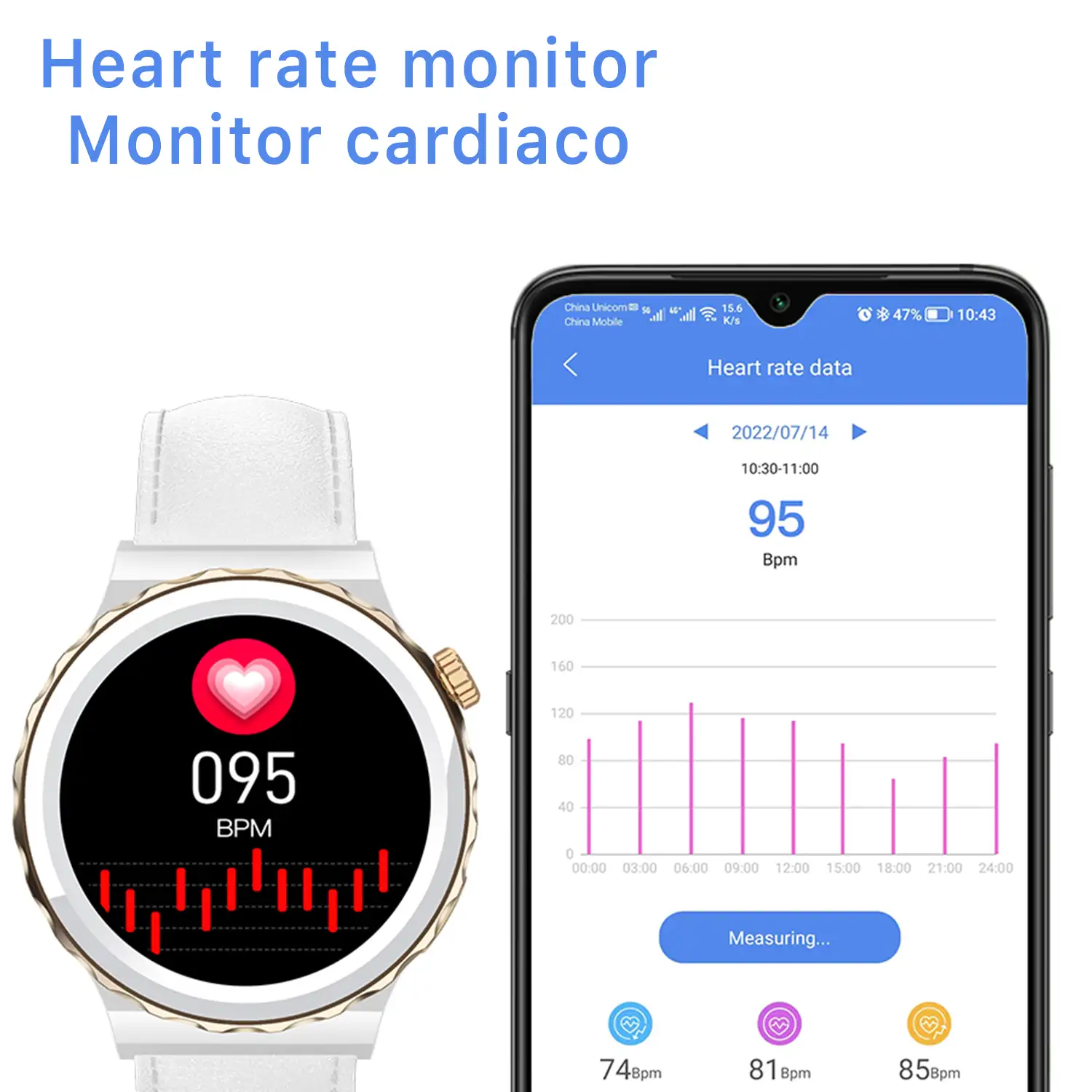Smartwatch E23 con monitor de tensión y O2 en sangre. 15 modos deportivos, NFC.