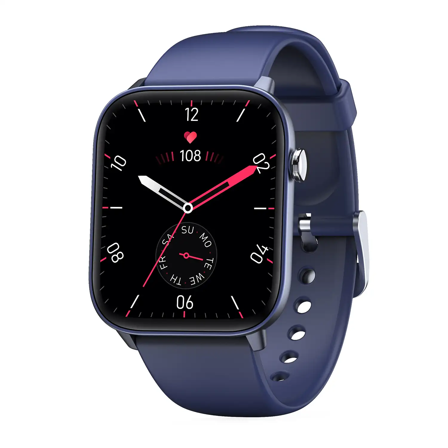 Smartwatch DM19 con pantalla de 1,8, monitor de tensión y O2. Varios modos deportivos, notificaciones de apps.