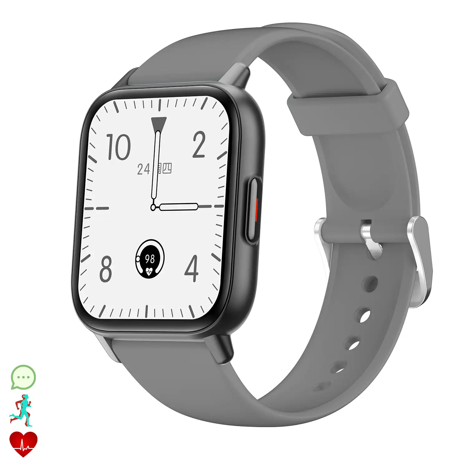 Smartwatch QS16 con term metro corporal monitor de tensi n y O2