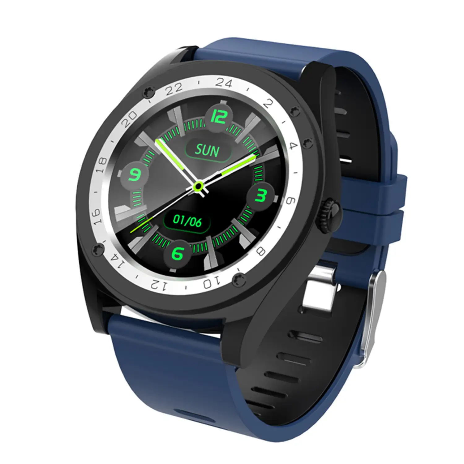 Smartwatch M10 multifunción con podómetro, aviso de llamadas, notificaciones. App para Android. Opción de SIM y micro SD.