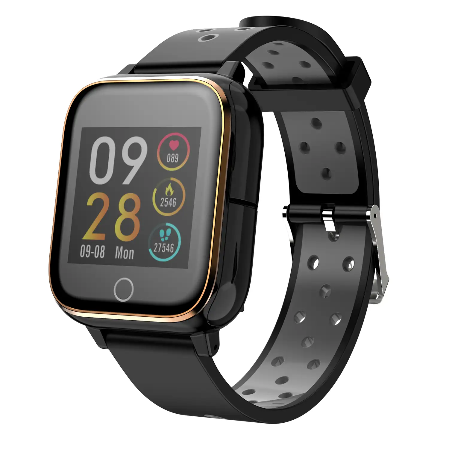Smartwatch M6 con auriculares TWS integrados. Monitor de tensión y O2 en sangre. Notificaciones de Apps.