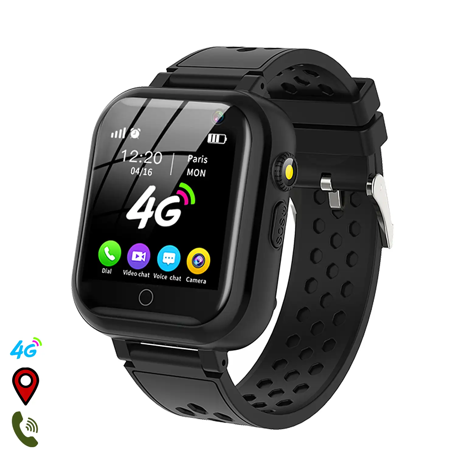 Smartwatch T16 4G localizador GPS,Wifi y LBS. Videollamada, micro chat, botón SOS.
