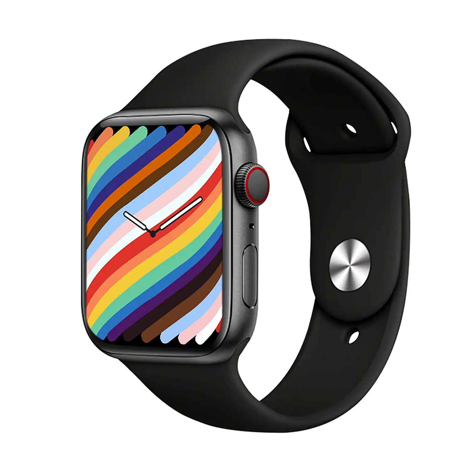 Smartwatch T900 Max L Pro 9 con corona multifunción, monitor cardiaco y de tensión. Varios modos deportivos, notificaciones de apps.