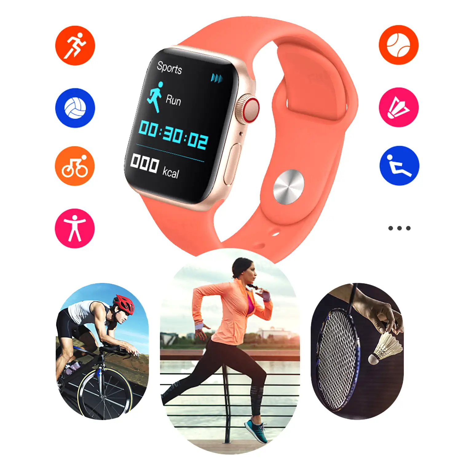 Smartwatch T900 Max L Pro 9 con corona multifunción, monitor cardiaco y de tensión. Varios modos deportivos, notificaciones de apps.