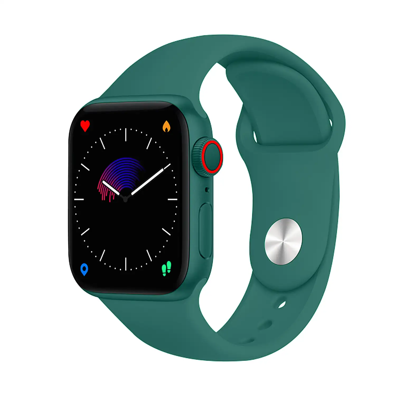 Smartwatch T900 Max L Pro 9 con corona multifunción, monitor cardiaco y de tensión. Varios modos deportivos, notificaciones de apps.