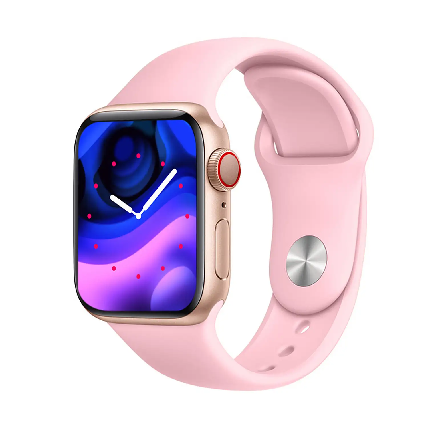 Smartwatch T900 Max L Pro 9 con corona multifunción, monitor cardiaco y de tensión. Varios modos deportivos, notificaciones de apps.