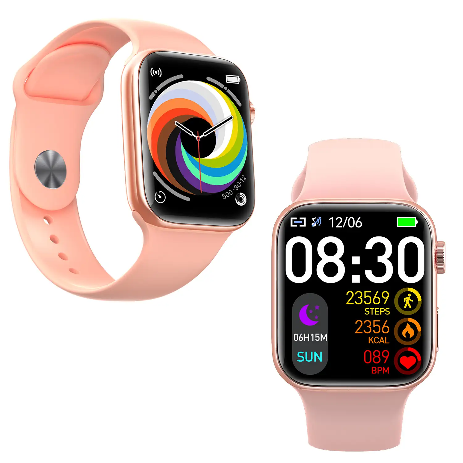 Smartwatch T900 Pro 8 con pantalla de 1,8 HR, monitor cardiaco y de O2 en sangre. Varios modos deportivos, notificaciones de apps.