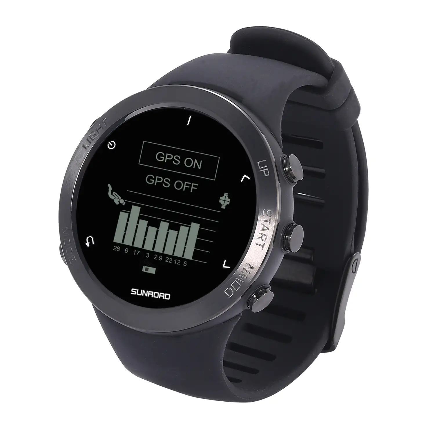 Smartwatch FR935 con localización GPS, sumergible 5 atm. Varios modos deportivos, incluye triatlón. Altímetro, barómetro, brújula, previsión meteorológica.