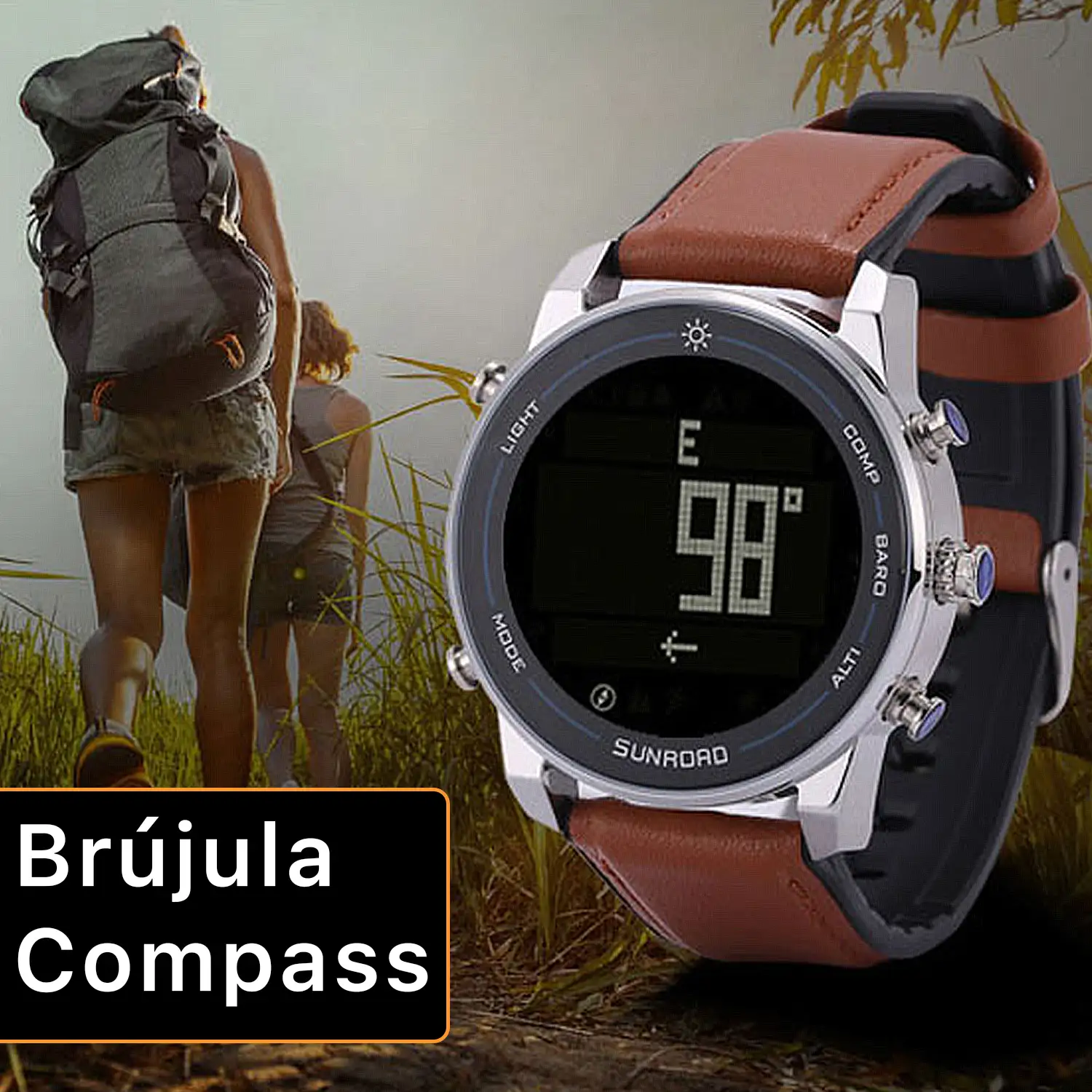 Reloj con brujula cheap altimetro y barometro