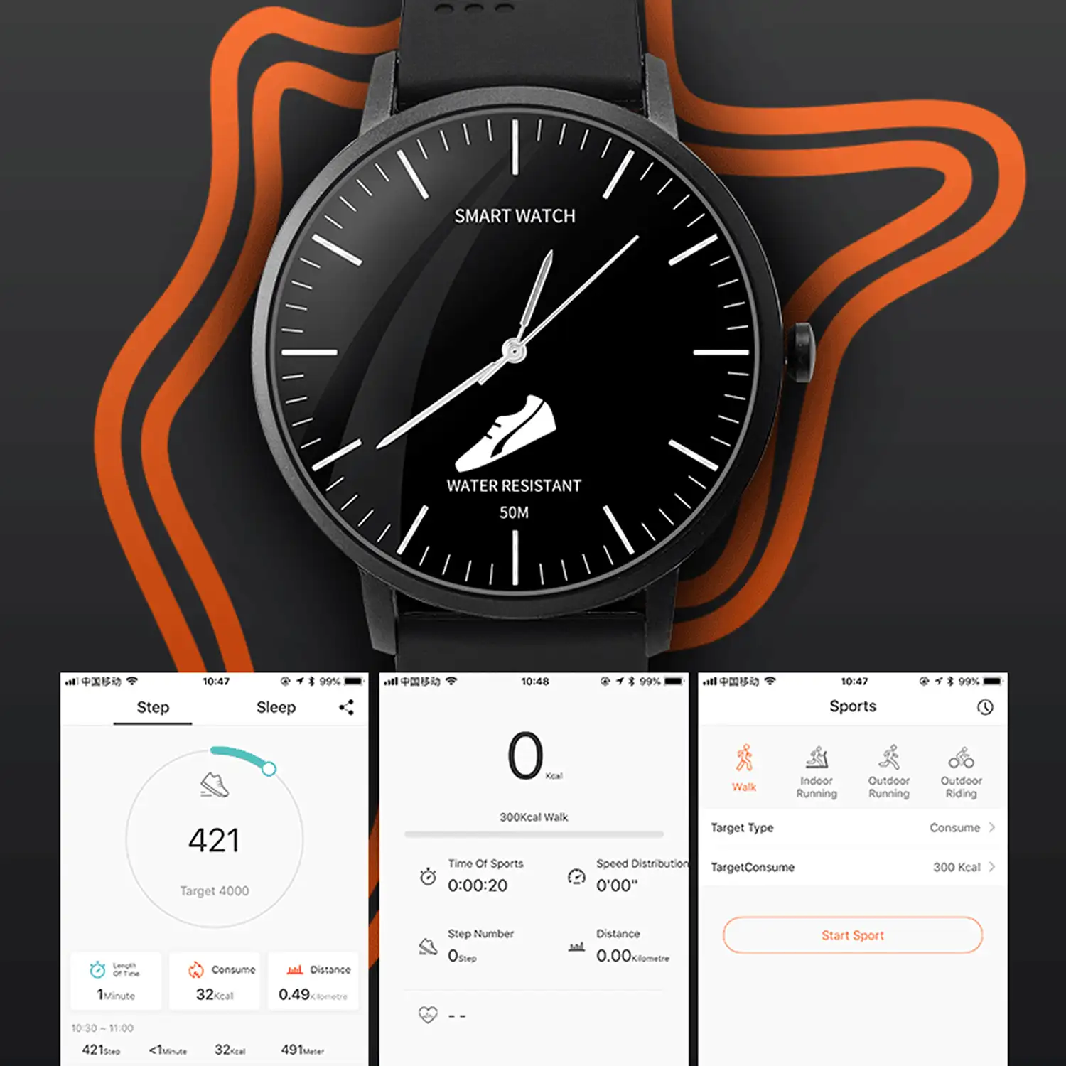 Smartwatch HD06 con mecanismo tradicional de cuarzo + pantalla digital y funciones avanzadas. Podómetro, monitor cardiaco.