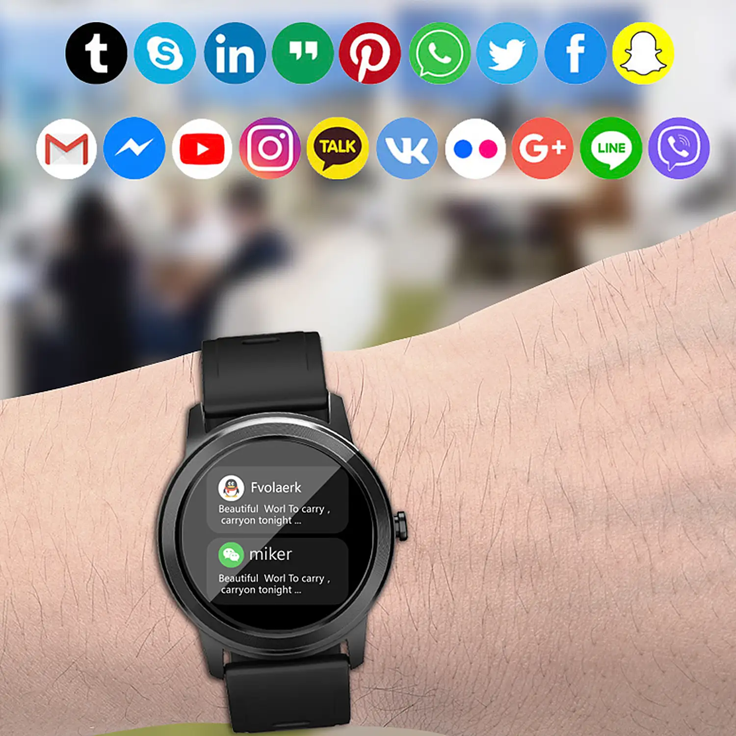 Smartwatch Q669 con monitor de tensión y de O2 en sangre.Batería de larga duración, varios modos deportivos, notificaciones de apps.