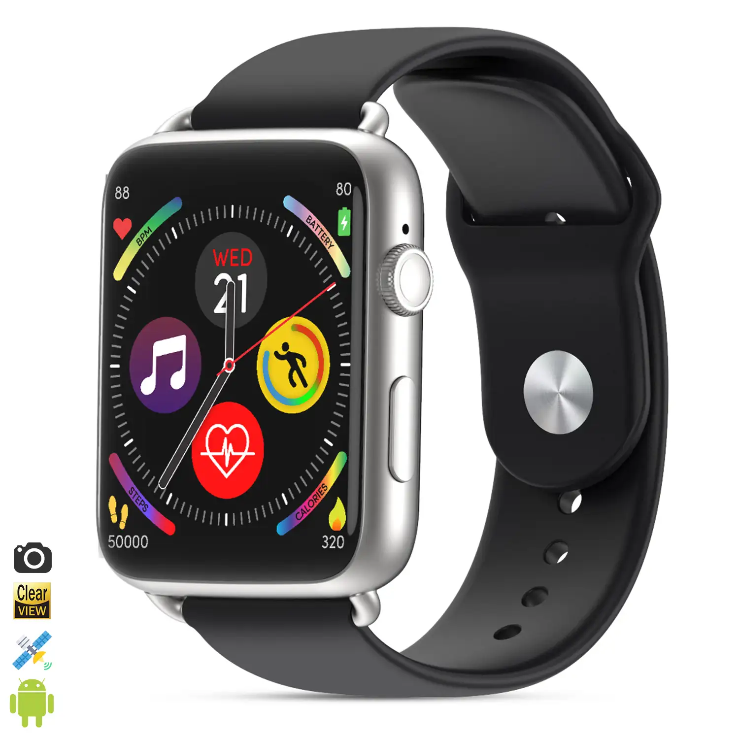 Smartwatch Phone M20-C 4G con SO Android 9.1, Quad Core, Wifi, GPS. Cámara de 5mpx incorporada. 1+16GB de memoria interna.