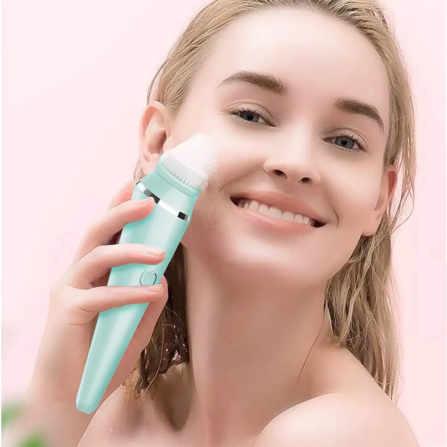 Instrumento de belleza 4 en 1. Cepillo de limpieza facial avanzado.