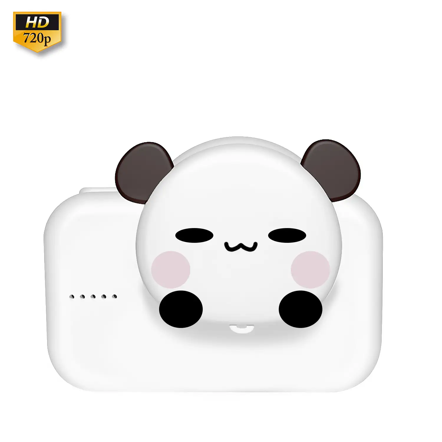 Cámara infantil A1 de fotos y video. Diseño Oso Panda. 20mpx y video HD. Cámara trasera para selfies.