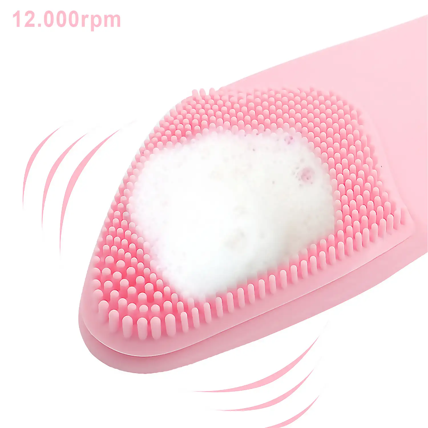 Cepillo exfoliante y masajeador portátil, funcionamiento con pila.
