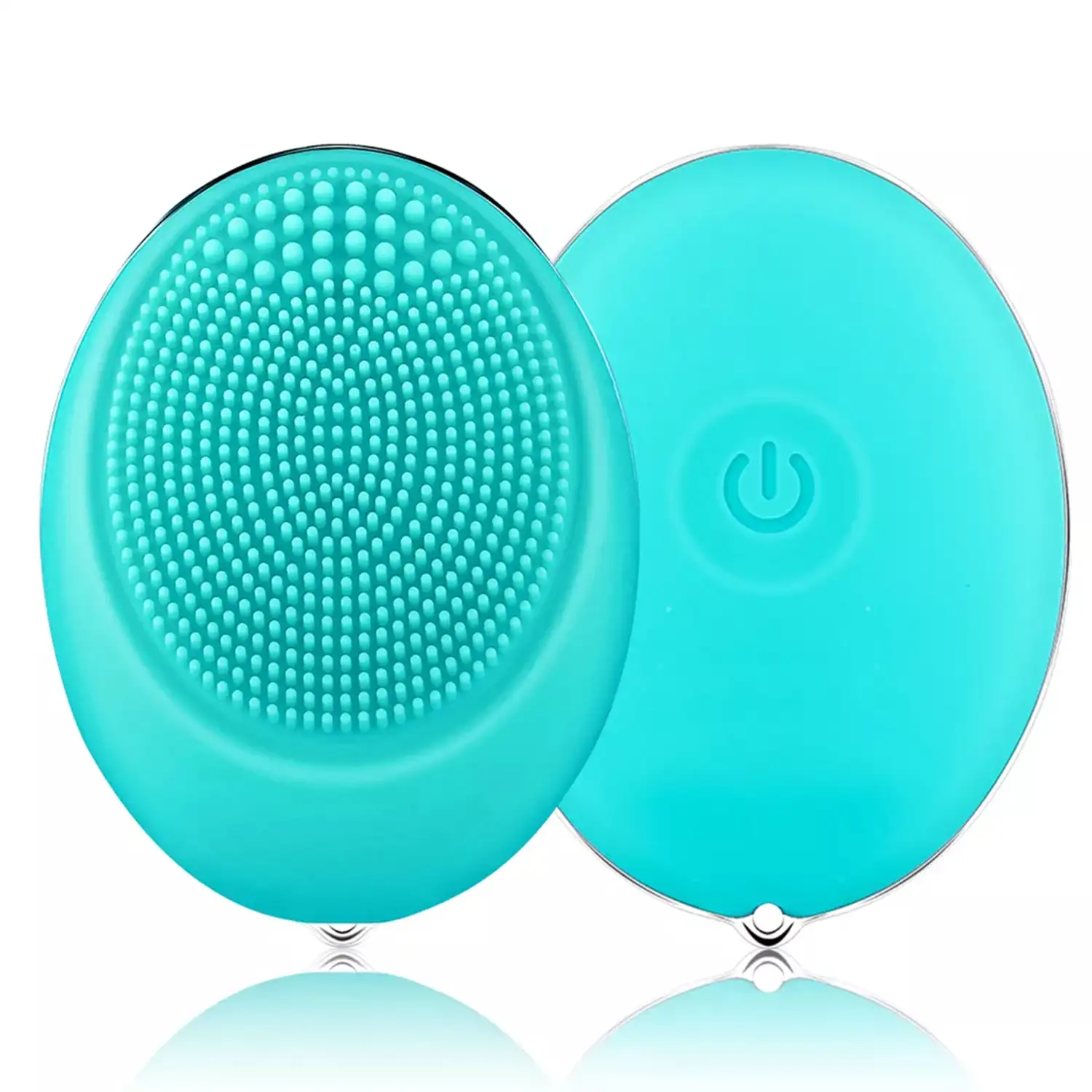 Micro cepillo eléctrico de silicona para la limpieza y masaje facial. Batería incorporada, hasta 110 usos.