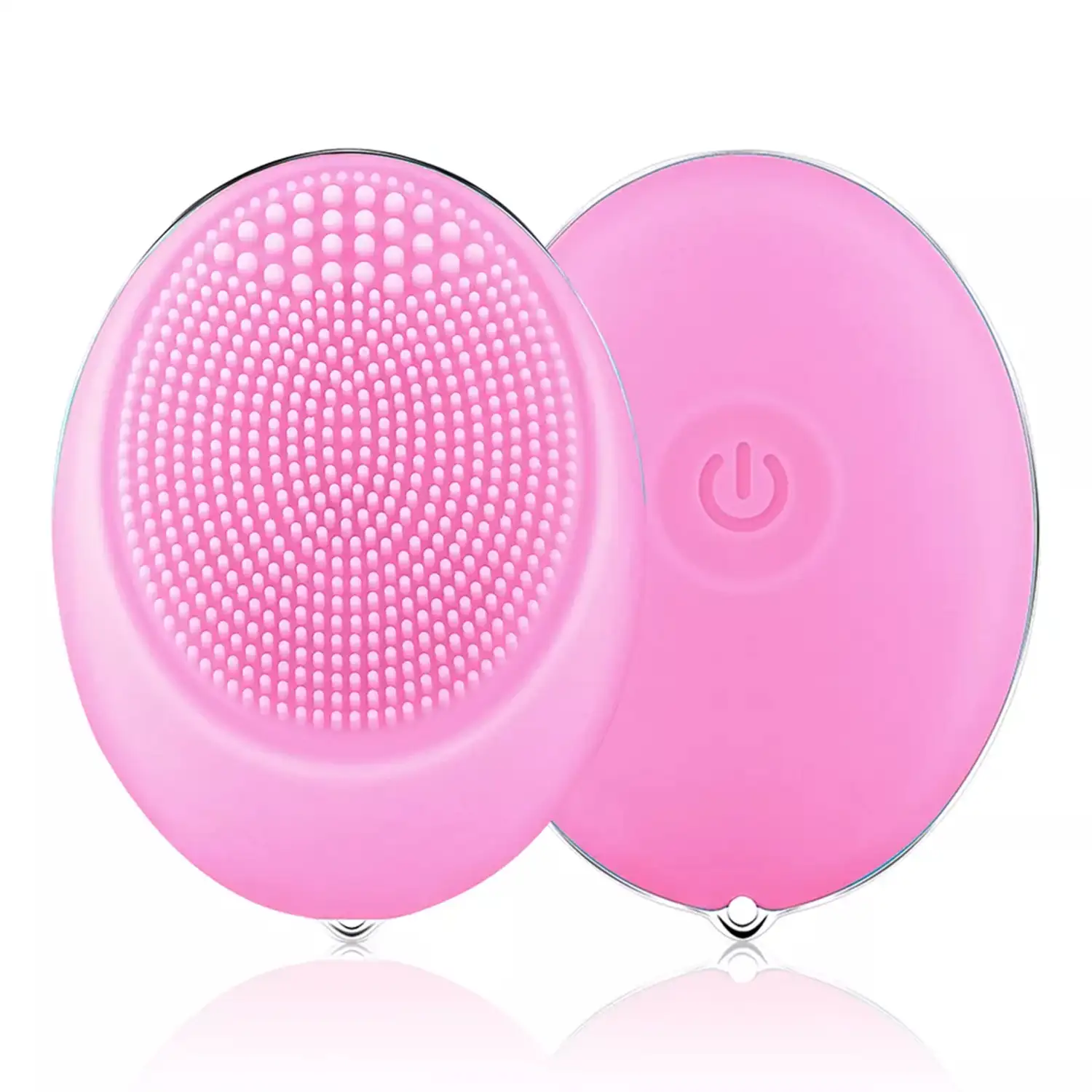 Micro cepillo eléctrico de silicona para la limpieza y masaje facial. Batería incorporada, hasta 110 usos.