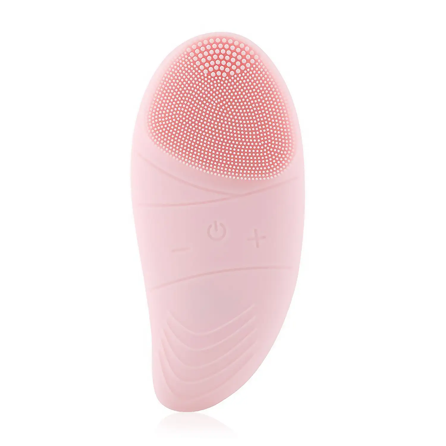 Cepillo de limpieza facial con cabezal de silicona. Masajeador, limpiador y exfoliador. Batería recargable.