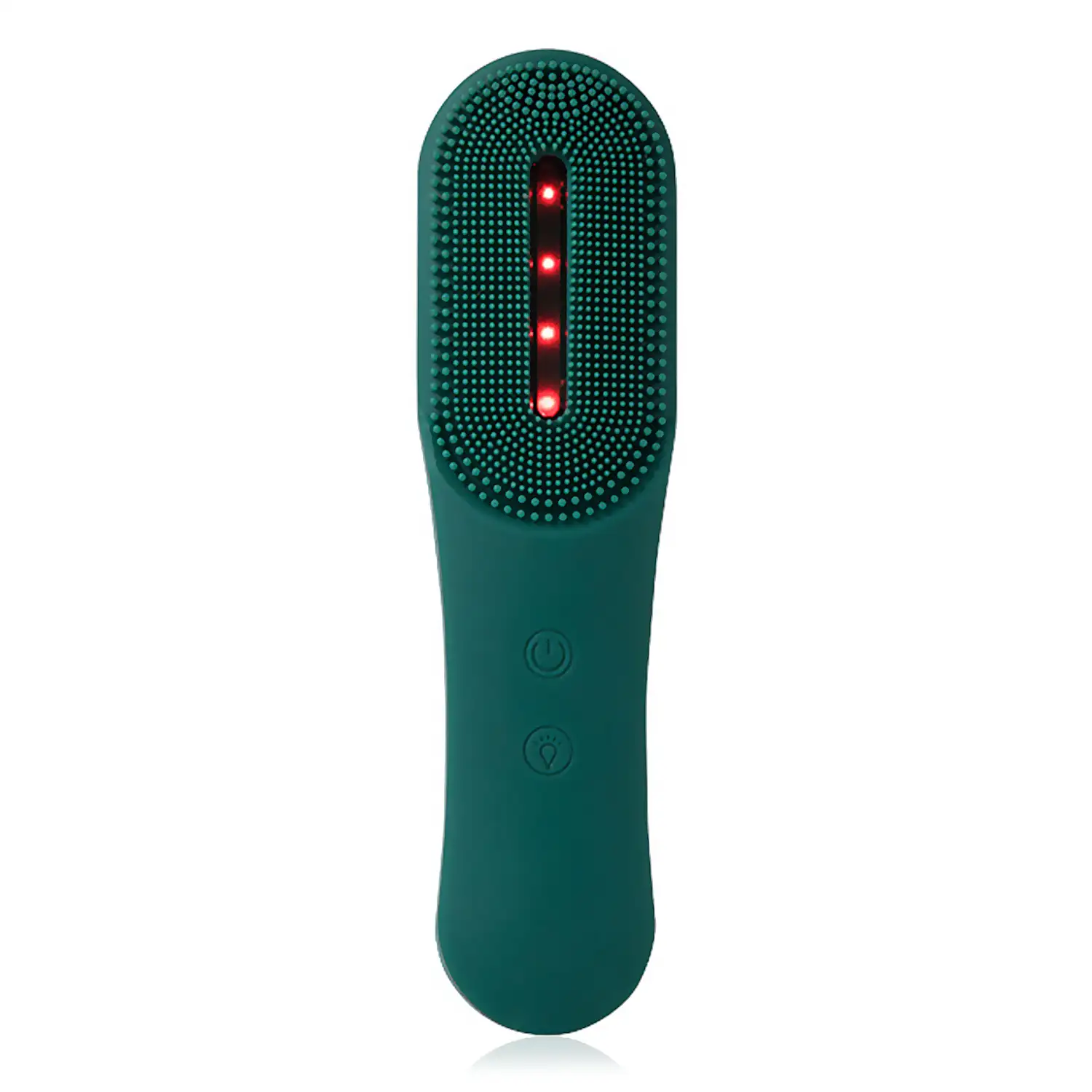 Cepillo limpiador facial de silicona. Tratamiento de luz LED triple, rejuvenecimiento, anti acné, activador de colágeno.