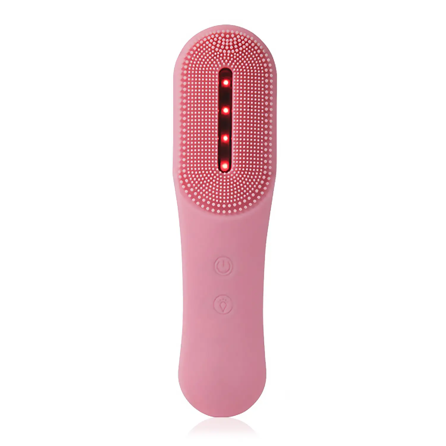 Cepillo limpiador facial de silicona. Tratamiento de luz LED triple, rejuvenecimiento, anti acné, activador de colágeno.