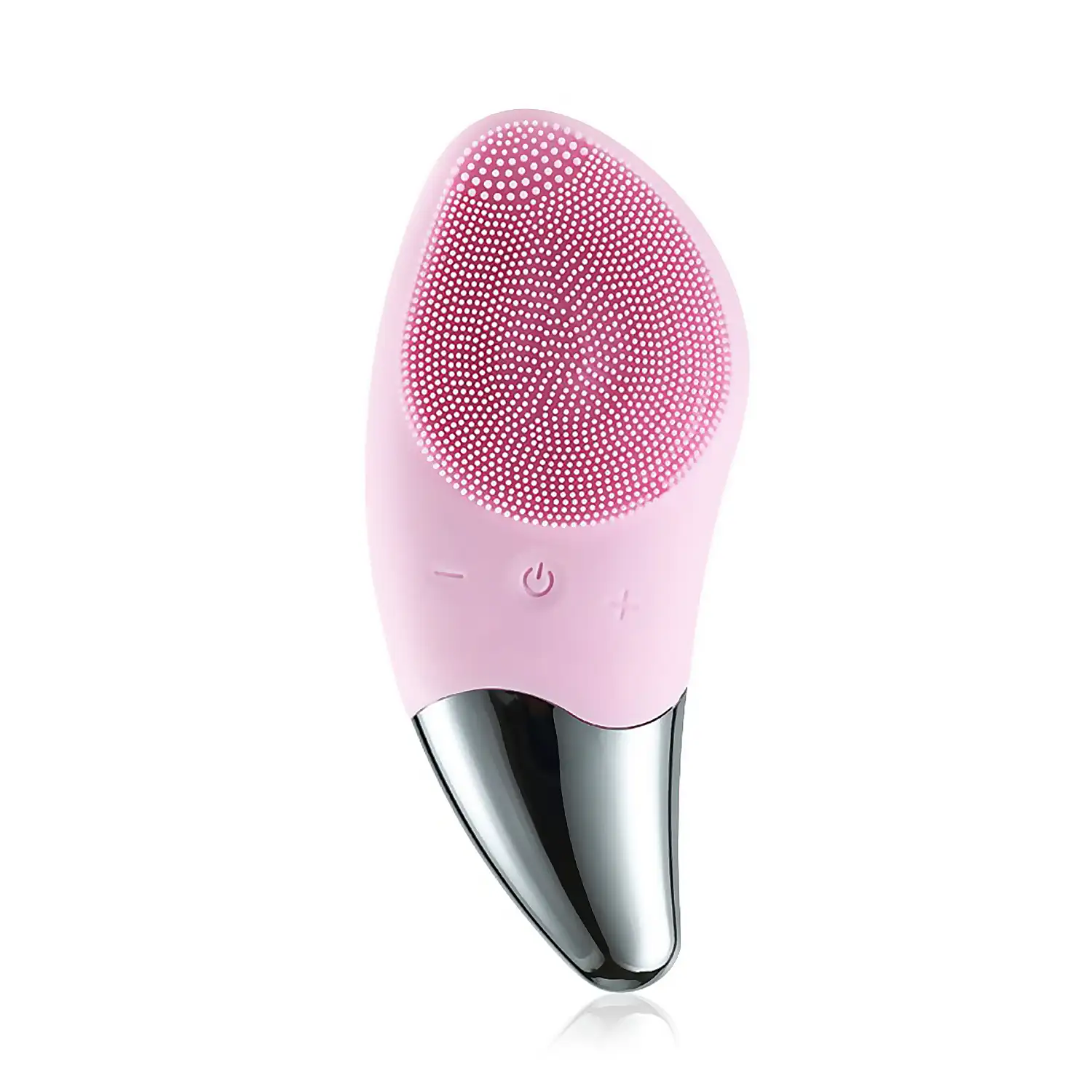 Cepillo limpiador facial sónico de silicona con masaje. Batería recargable.