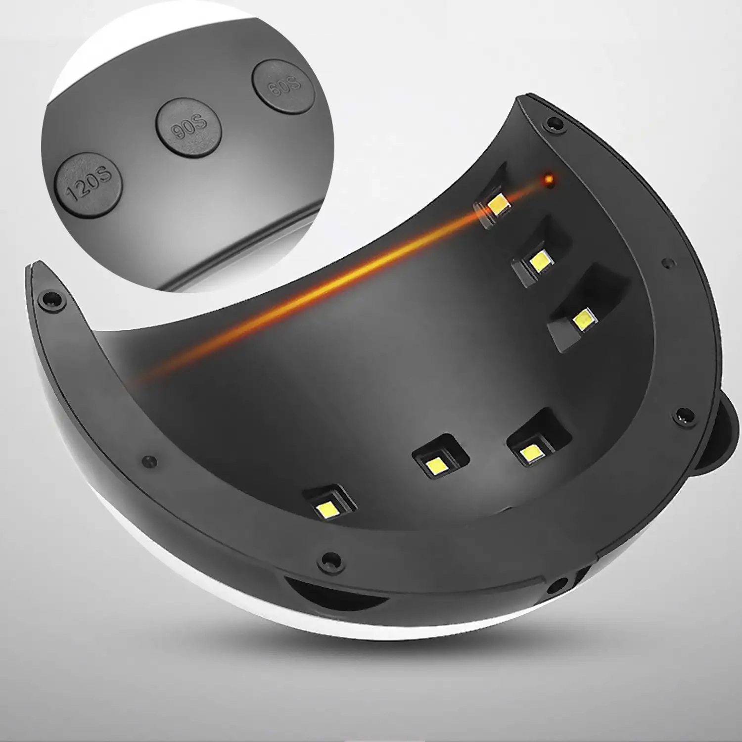 Mini lámpara de uñas 36W LED secador de uñas inteligente, adecuado para cualquier tipo de piel.
