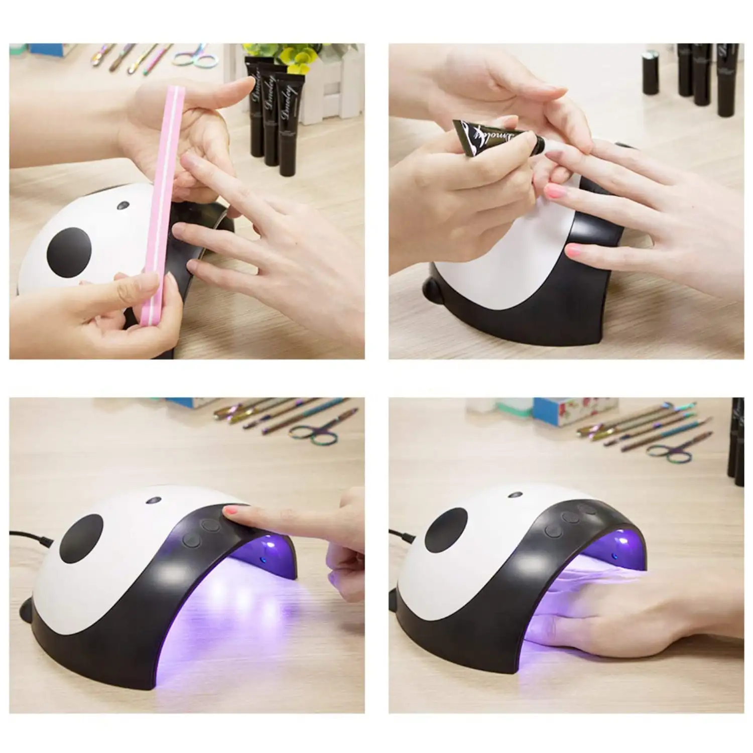 Mini lámpara de uñas 36W LED secador de uñas inteligente, adecuado para cualquier tipo de piel.
