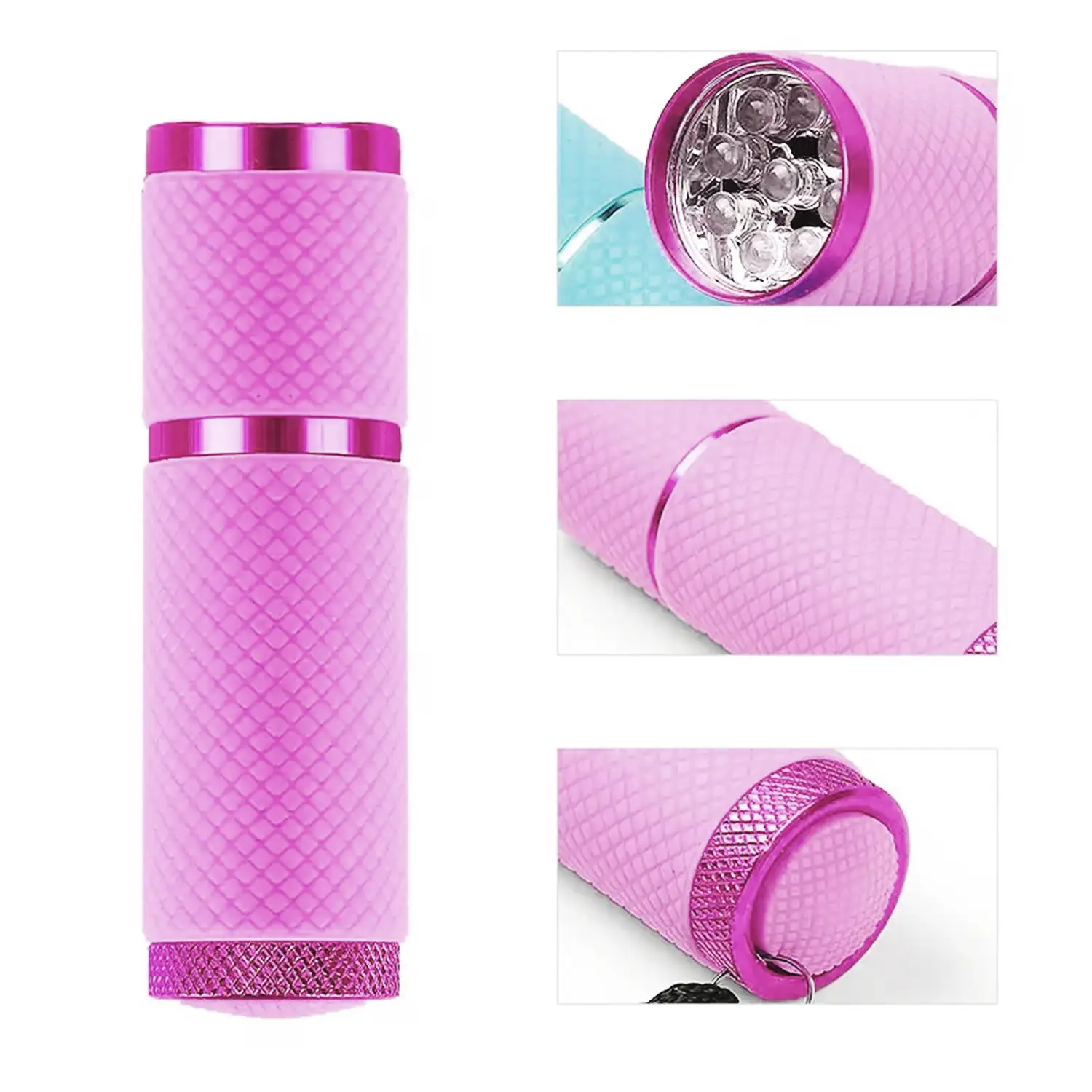 Lámpara de curado de uñas portátil, con 9 bombillas LED.