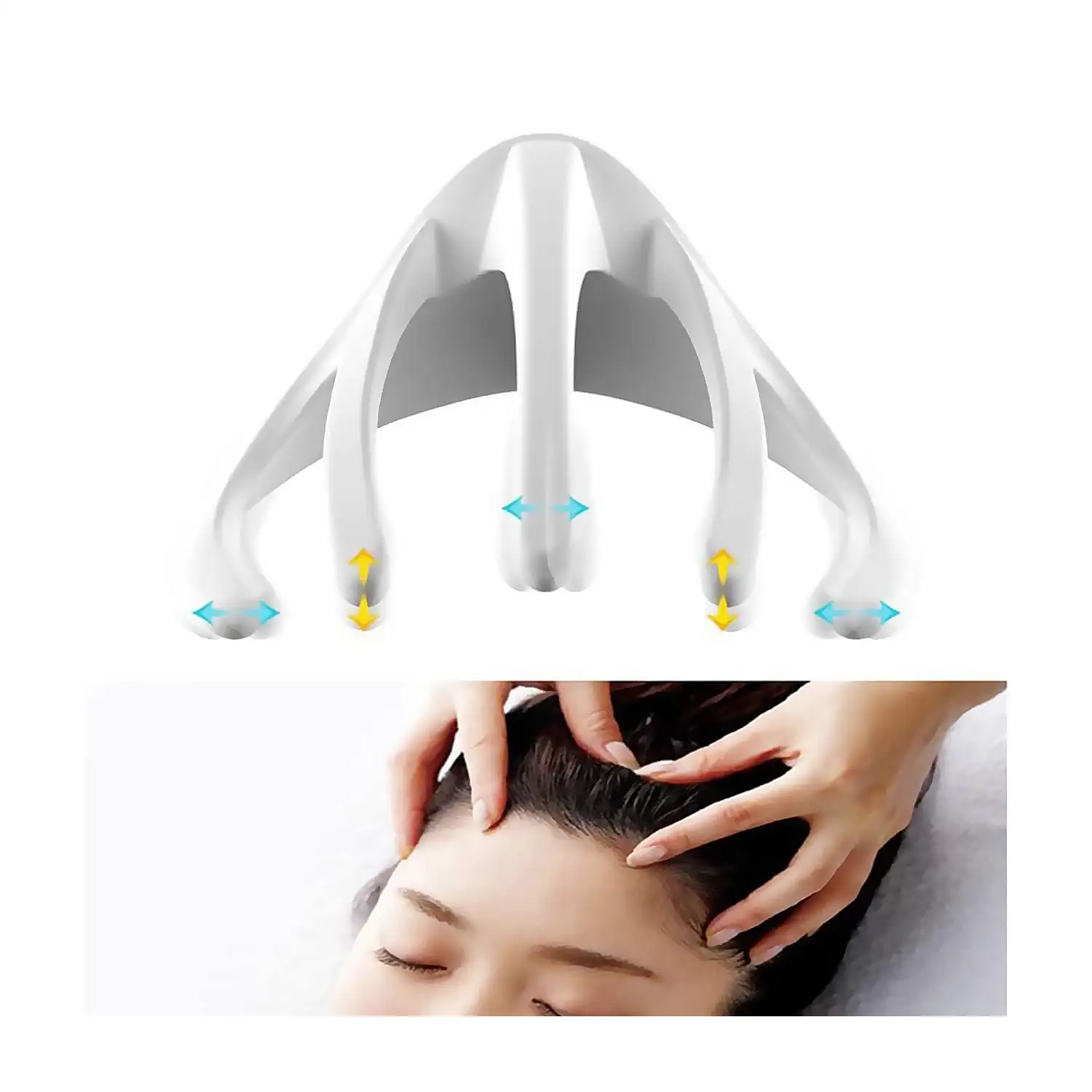 Masajeador eléctrico AM-1 con vibración para cabeza, cuero cabelludo y cuerpo.