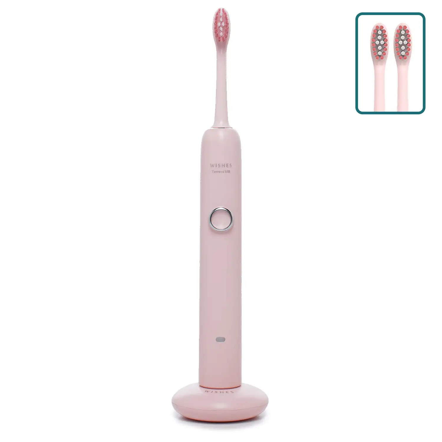 Cepillo de dientes eléctrico con batería recargable y cabezal. Carga inalámbrica inductiva.