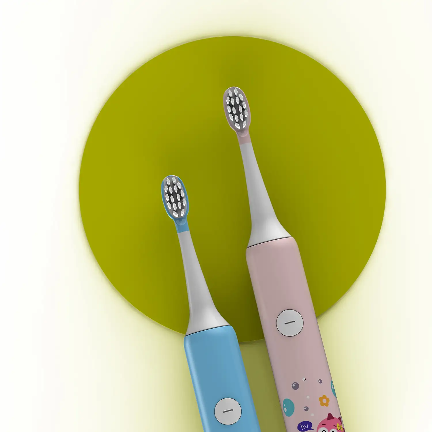 Cepillo de dientes eléctrico infantil con batería recargable y cabezal. 3 modos de uso. Carga inalámbrica inductiva.