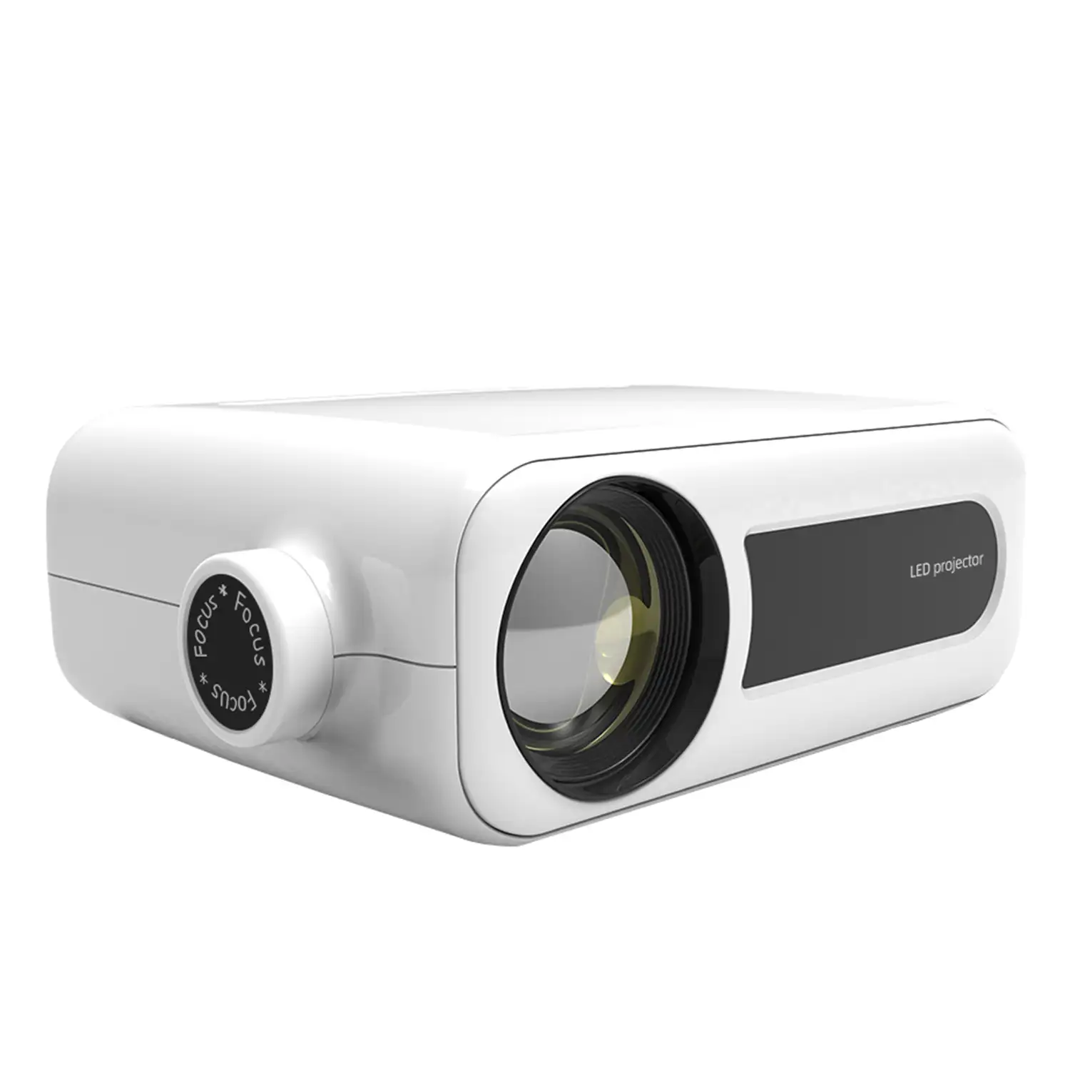 Proyector LCD YG330 Wifi, 1024px, duplicación de pantalla para iOS y Android. Conexión USB, HDMI y AV. De 35 a 200 pulgadas, 1800 lm. Con mando a distancia.