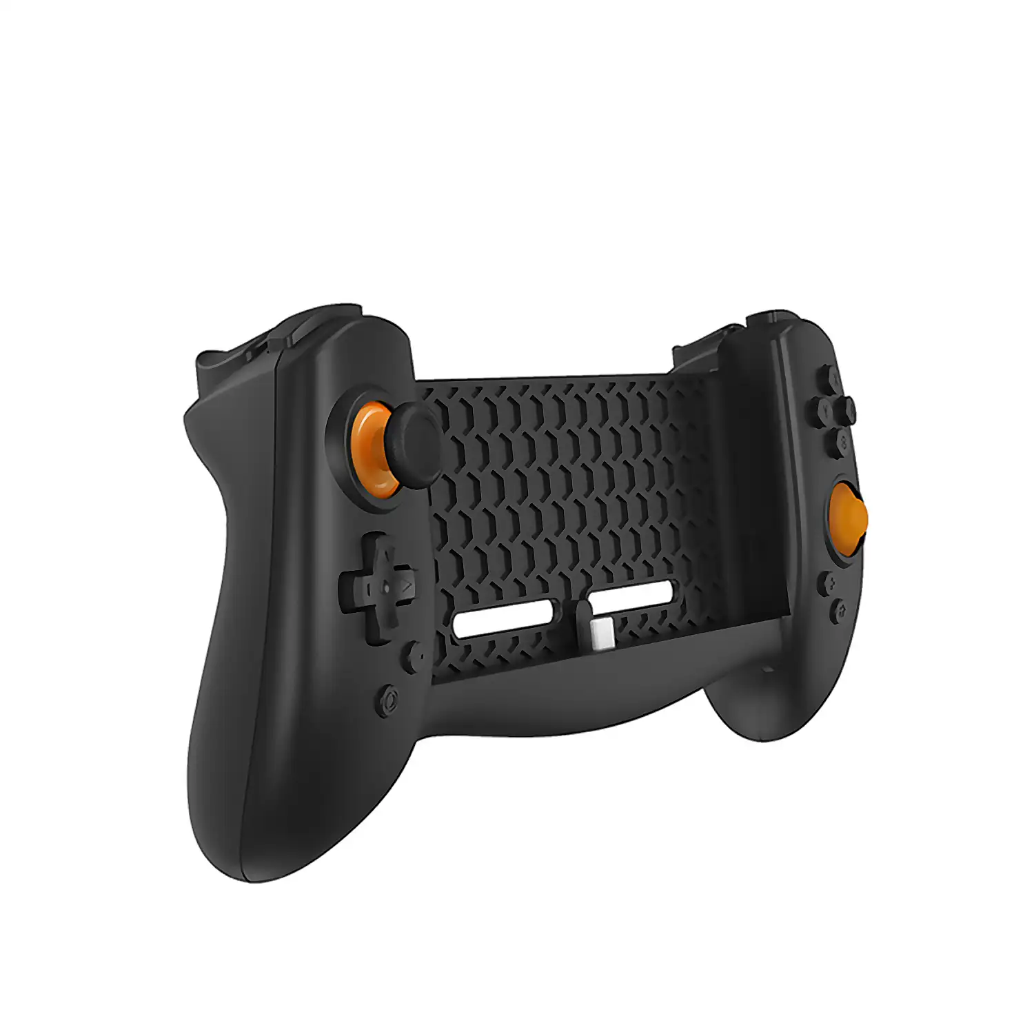 Mando Grip TNS-18133C compatible con Nintendo Switch. Conexión auto, alta ergonomía, motores de vibración, sensores giroscópicos.