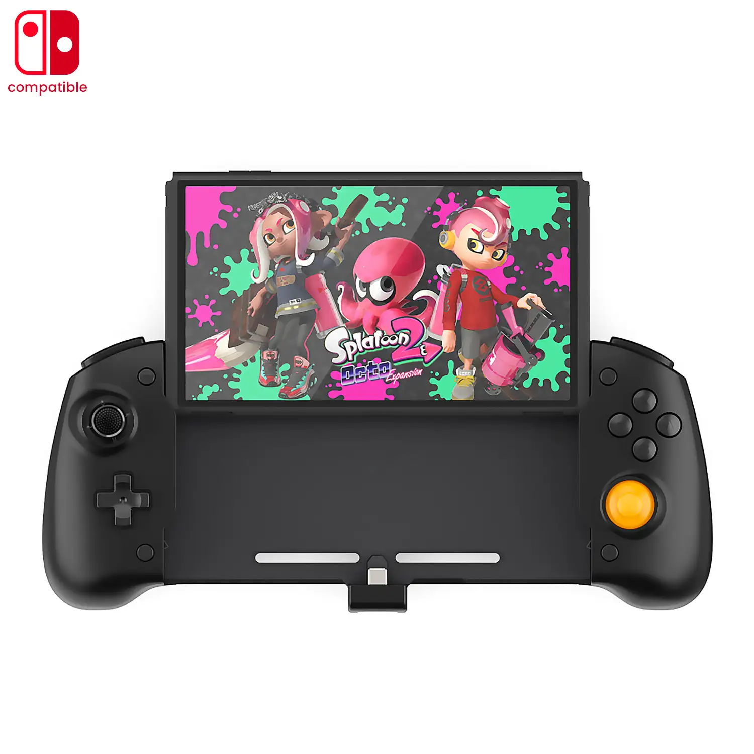 Mando Grip compatible con Nintendo Switch TNS-1125. Conexión auto, funciones mapping, motores de vibración, sensores giroscópicos