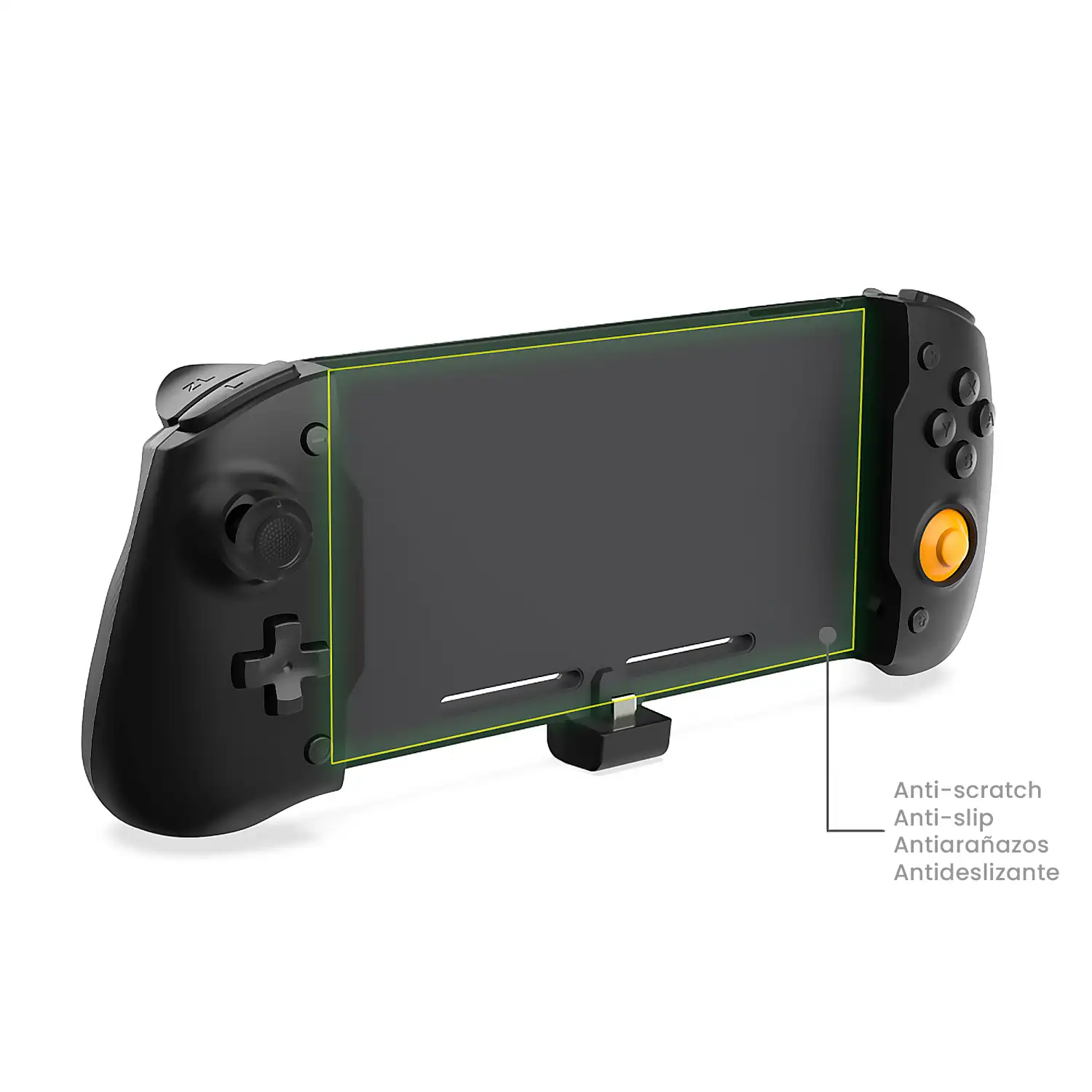 Mando Grip compatible con Nintendo Switch TNS-1125. Conexión auto, funciones mapping, motores de vibración, sensores giroscópicos