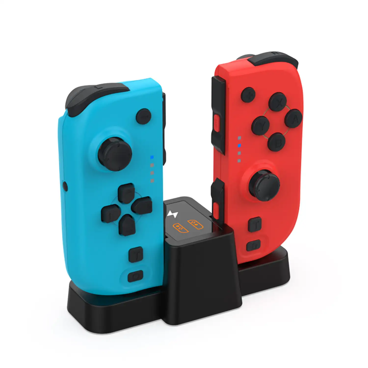 Mandos Bluetooth TNS-1191 tipo Joy-Con compatibles con Nintendo Switch. Batería recargable. Incluye base de carga.