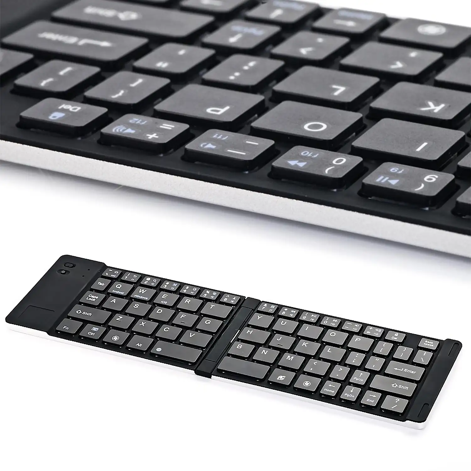 Teclado plegable 228. Compatible con Windows, IOS y Android. Ultrafino.