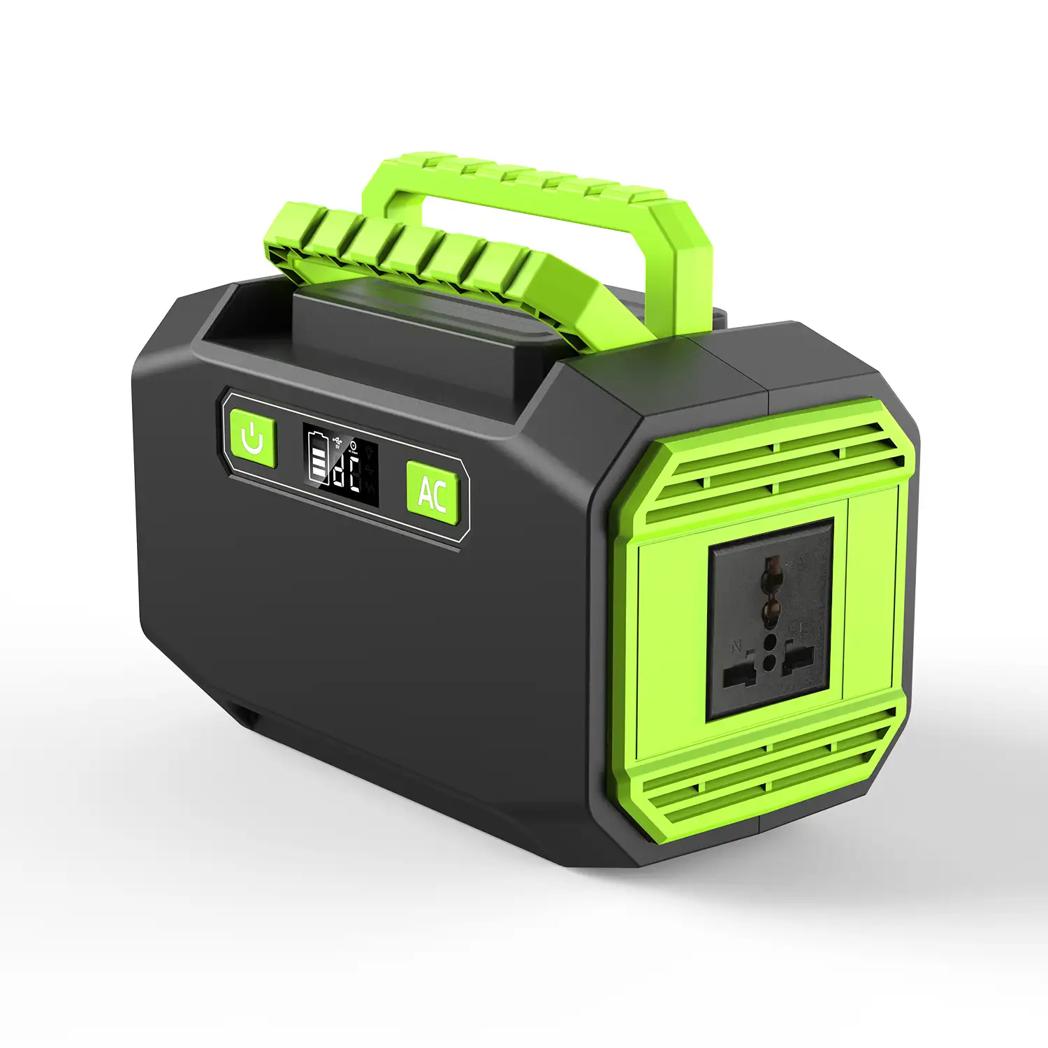Estación de energía portátil A1, 150W, 15V / 2A. Tamaño: 19.8x10.8x12.6cm; 1,5kg.
