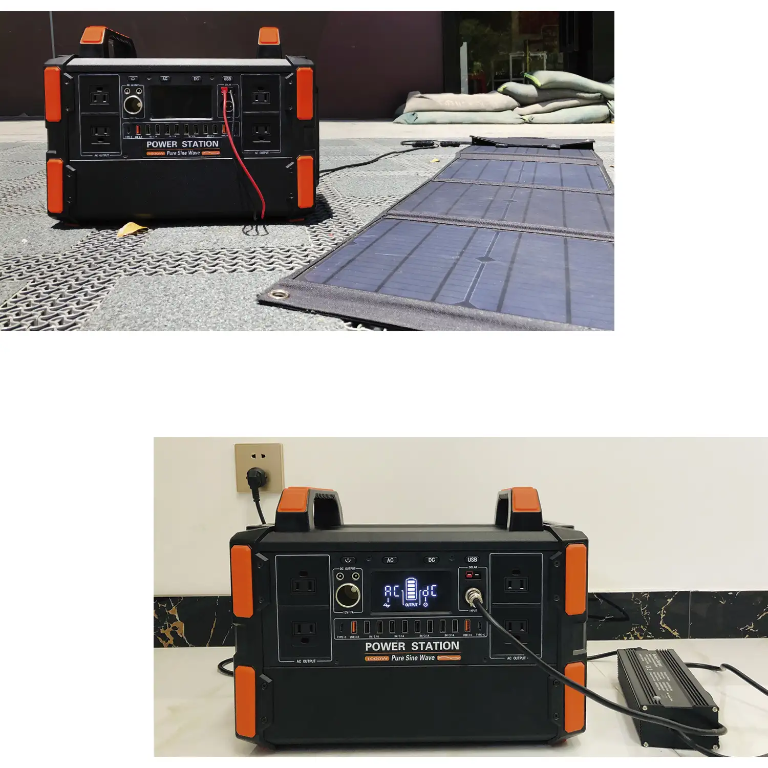 Estación de energía portátil T10, 1000W, 25.5V / 6A. Tamaño: 39.4x21.3x31 cm; 16,5kg.