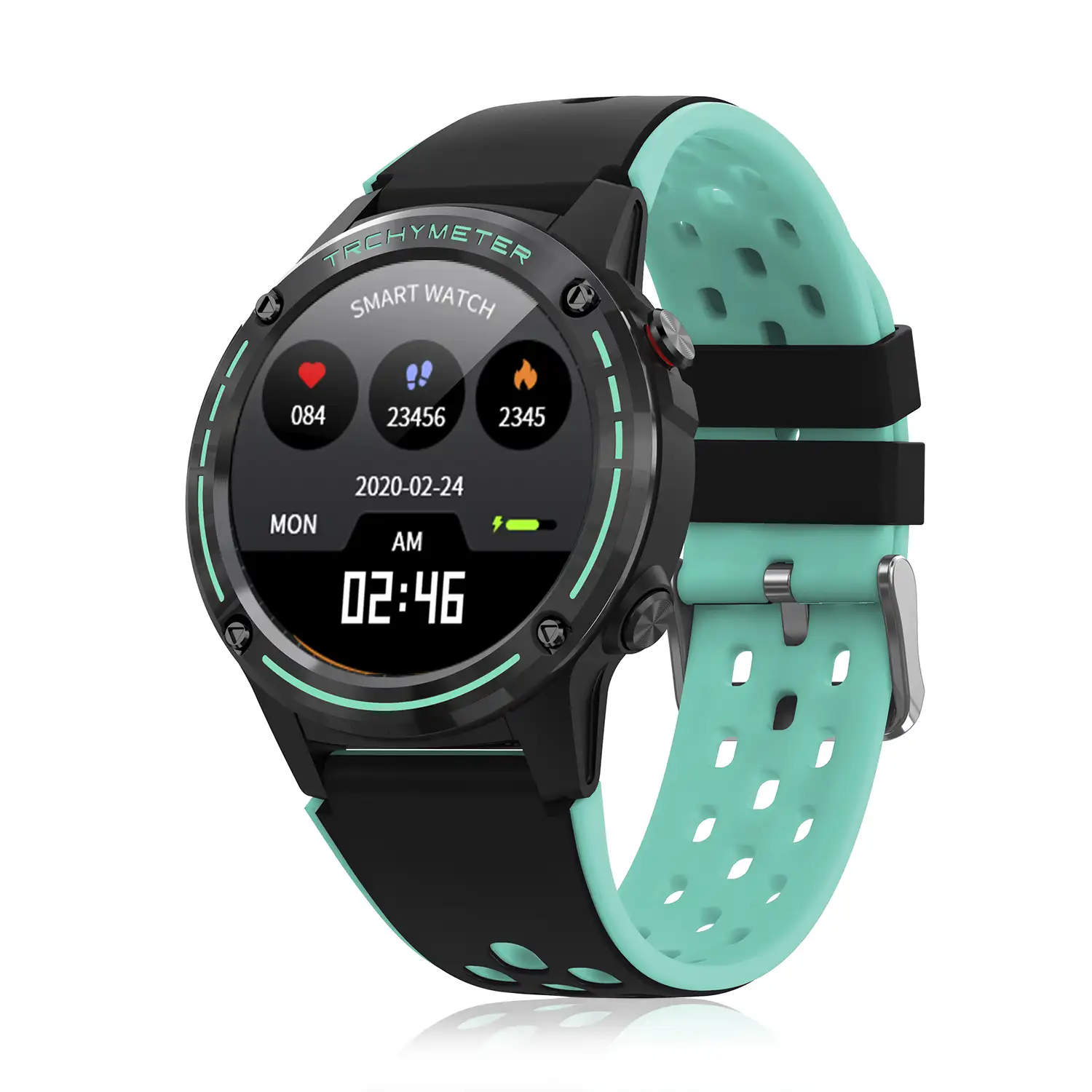 Smartwatch M6S. Funciones deportivas con seguimiento GPS. Brújula, barómetro y altímetro. SIM, monitor cardiaco, notificaciones de Apps.