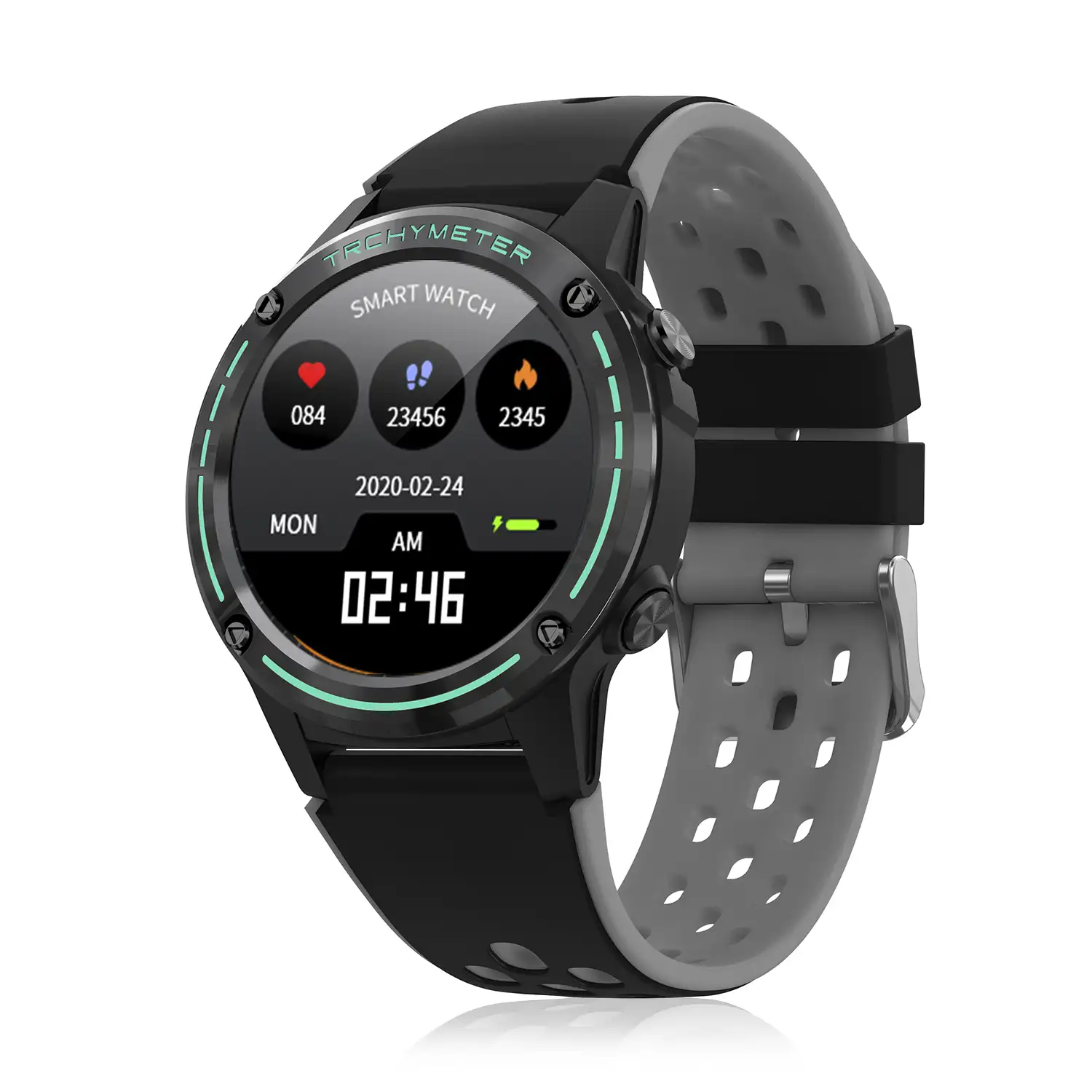 Smartwatch M6S. Funciones deportivas con seguimiento GPS. Brújula, barómetro y altímetro. SIM, monitor cardiaco, notificaciones de Apps.