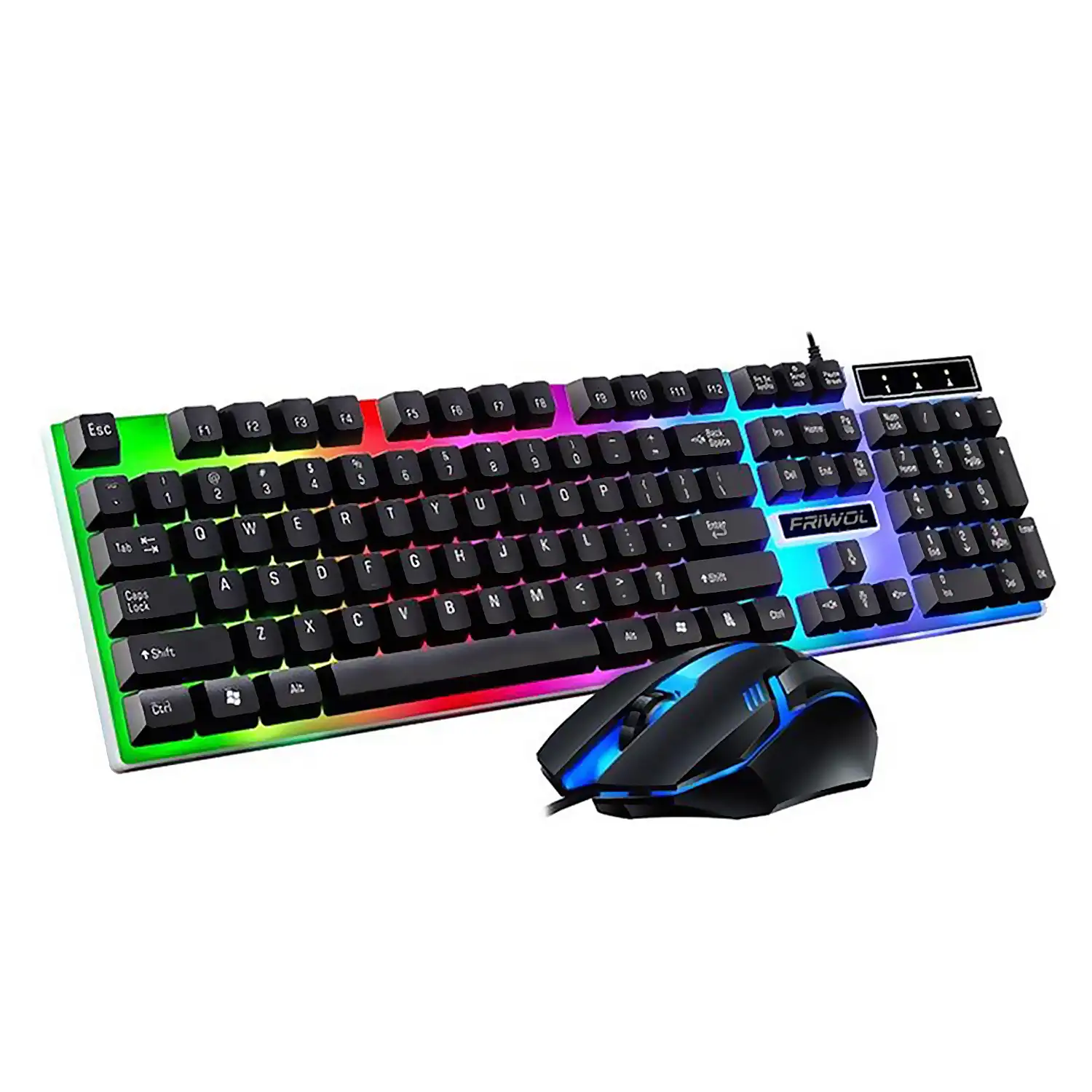 Pack gaming Windrunner 2 de teclado y ratón con luces RGB. 1000dpi.