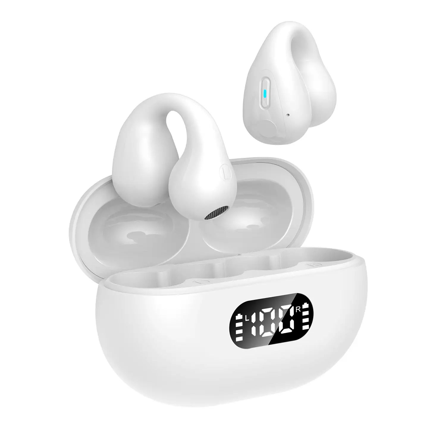 Auriculares TWS R15. Base de carga 300mAh.