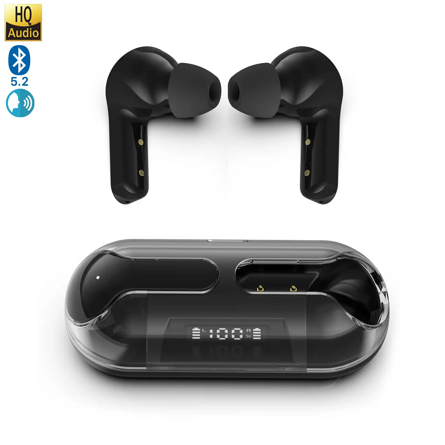 Auriculares TWS Air 13 Pro. Base de carga 200mAh.