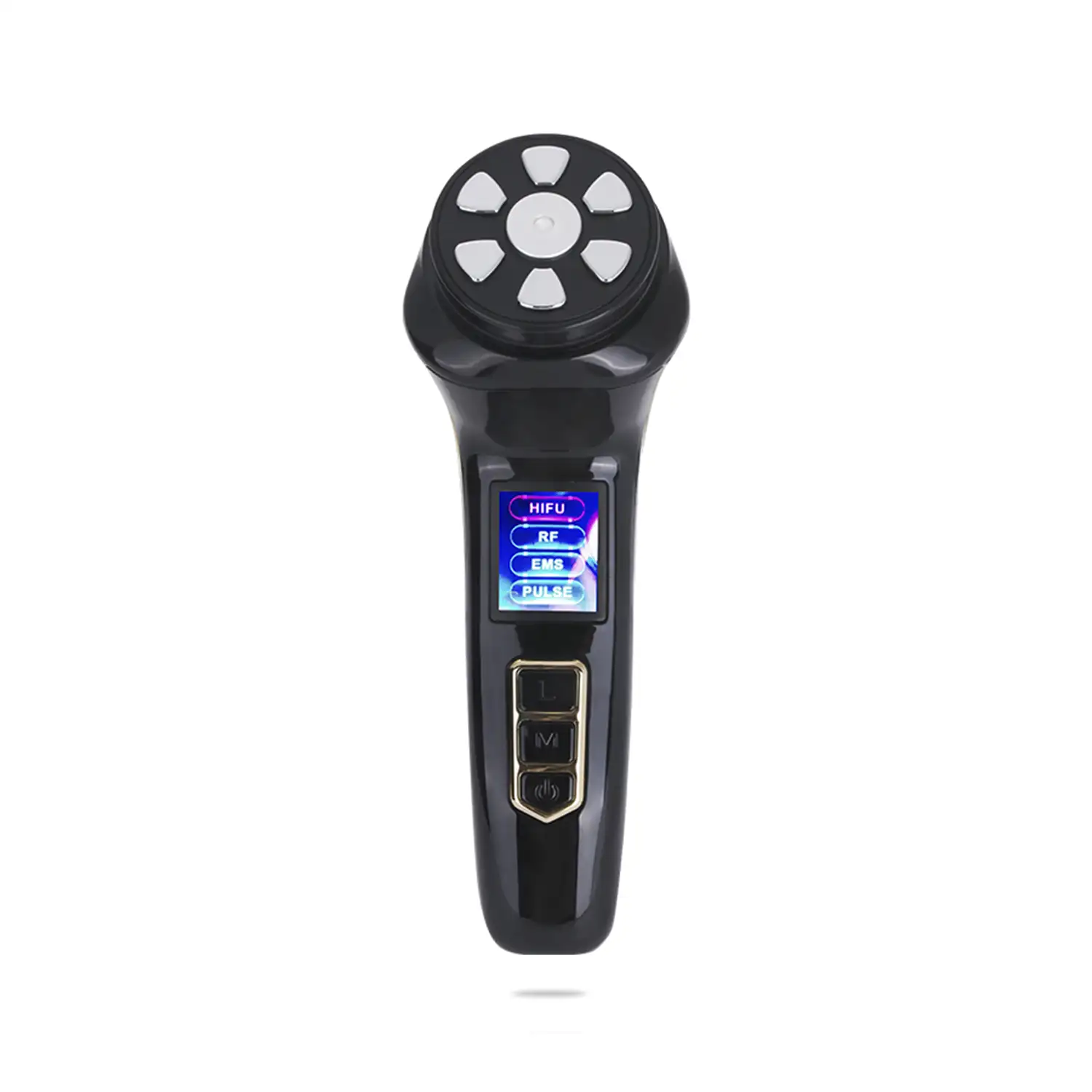 Instrumento de cuidado de la piel 4 en 1: EMS, radiofrecuencia, ultrasonidos, pulsos.